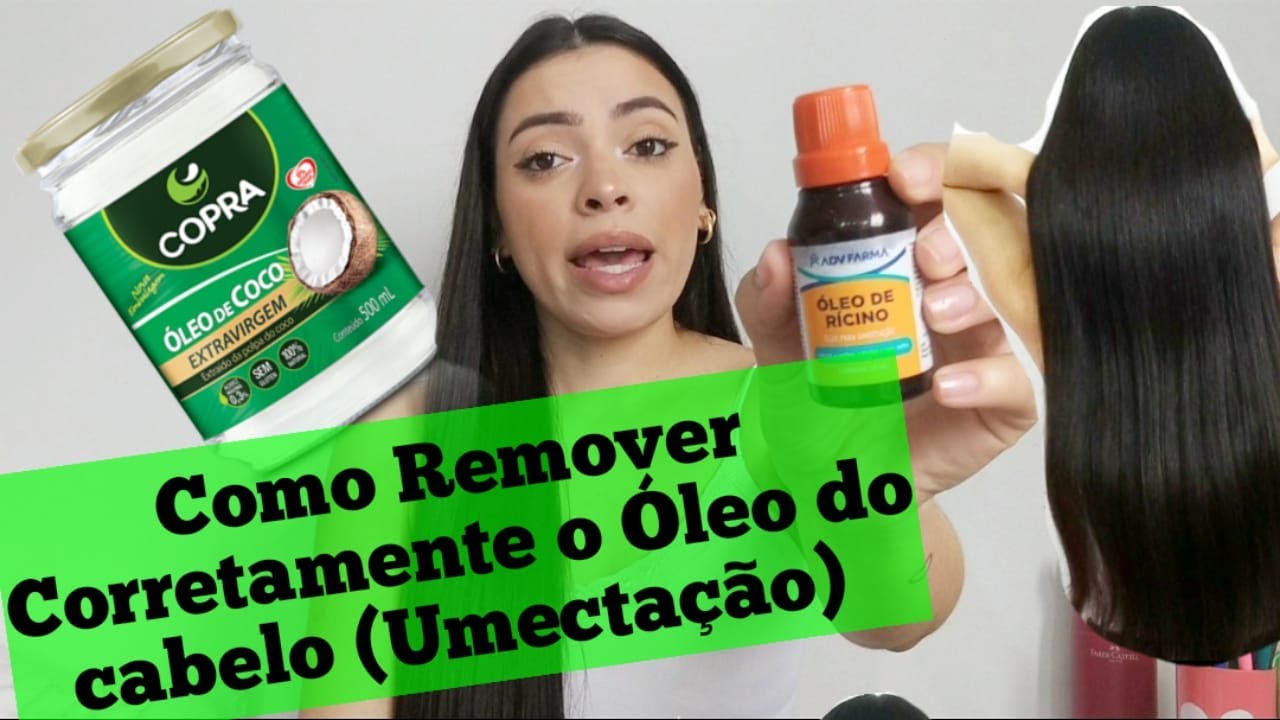 Como aplicar e remover umectação, oleo de Ricino e oleo de Coco-JANE CARVALHO