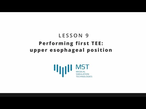 MST Masterclass - Lesson 09 - Performing the first TEE: upper esophageal position