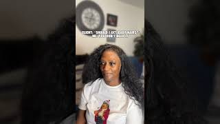 No baby hair 360 synthetic wig install