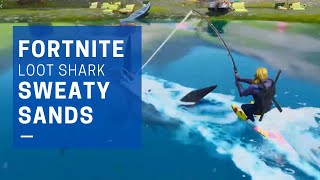 FORTNITE AQUAMAN CHALLENGES: Ride A Loot Shark At Sweaty Sands