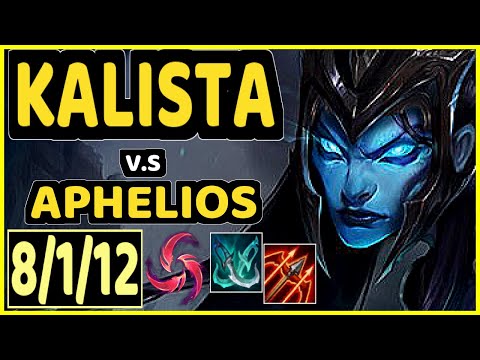LUSKKA (KALISTA) vs APHELIOS - 8/1/12 KDA BOTTOM ADC CHALLENGER GAMEPLAY - BR