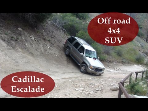 What a stock Cadillac Escalade can do driving off-road using 4X4 hi and low in mountains