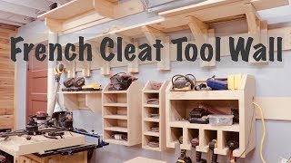 French Cleat Tool Wall | Woodworking Clamp Rack
