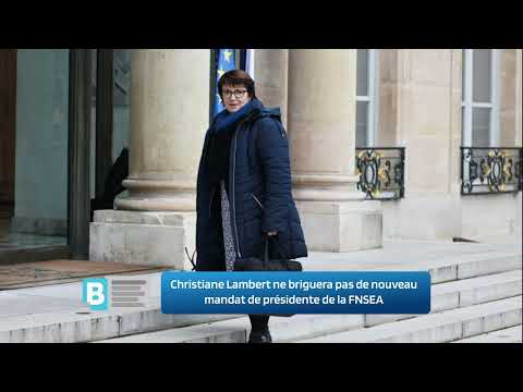 Christiane Lambert ne briguera pas de nouveau mandat de présidente de la FNSEA