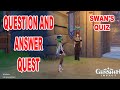 Question and Answer Swan Quiz - Genshin Impact Question and Answer Swan Quiz - Genshin Impact