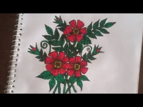 Flowers drawing by mehzabin #art