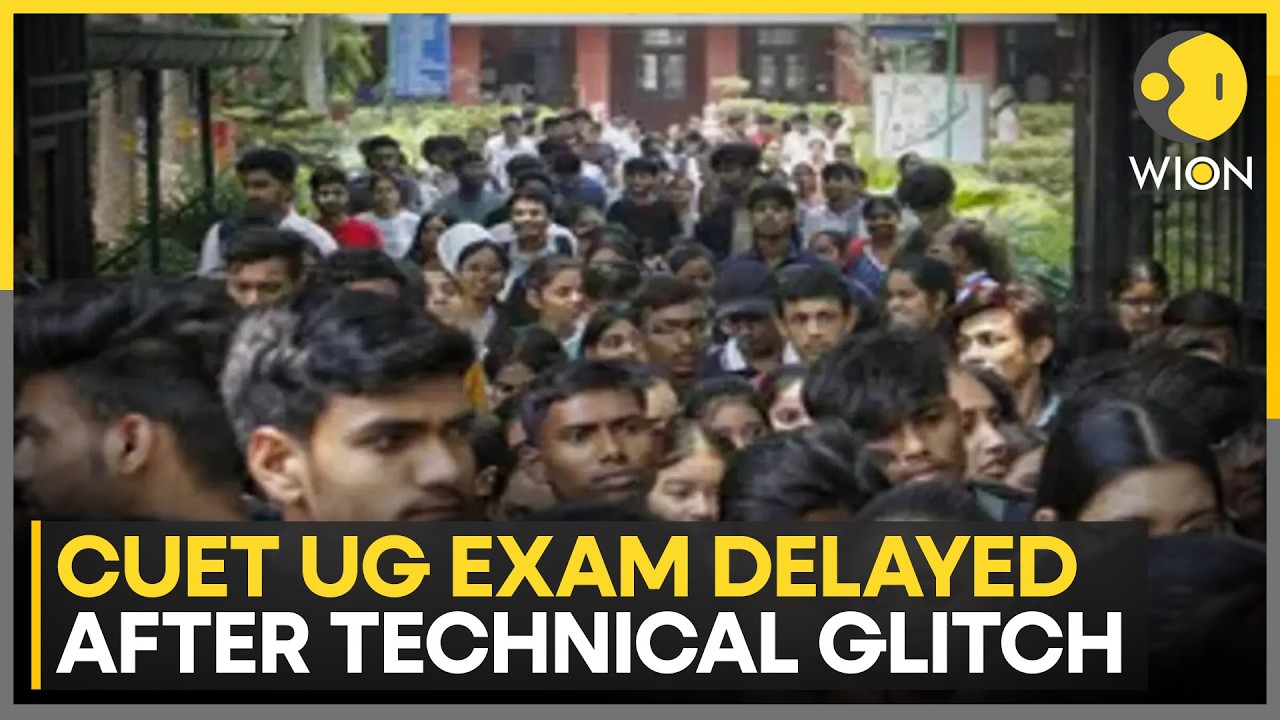 CUET UG Exam Disruption: Technical Glitch Delays Test, Students Face Chaos at Centres | WION