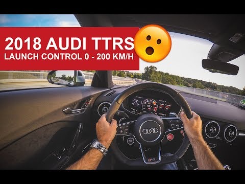 2018 Audi TT RS Launch Control 0 - 200 km/h POV 4K