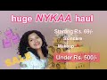 My First Ever Nykaa Haul Starting At Rs 69 Only Evrything Under 500 Makeup Skincare Haul