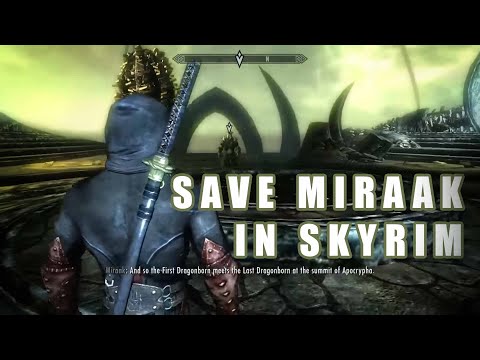 Save Miraak - Fight Herma-Mora (Dragonborn DLC Alternate Ending)