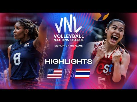 ???????? USA vs. ???????? THA - Highlights | Week 1 | Women's VNL 2024