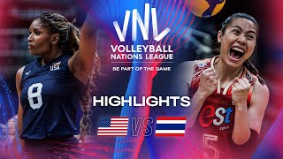 Волейбол USA vs. THA — Highlights | Week 1 | Women's VNL 2024