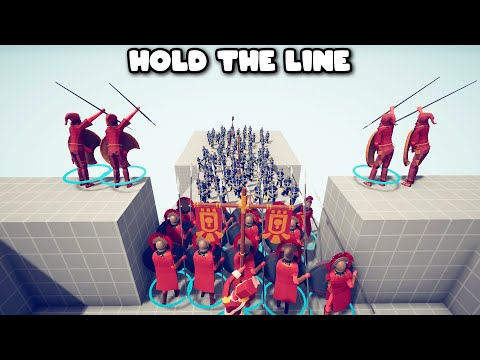 SPARTANS DEFENSE FORMATION VS FLAG BEARER EVERY UNITS - Totally Accurate Battle Simulator TABS