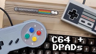 How to use D-Pad controllers on the C64