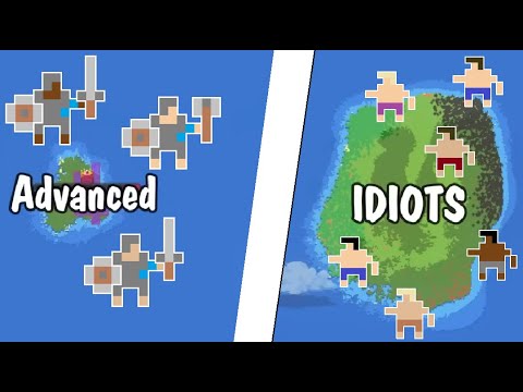 Small ADVANCED Island vs Giant PRIMITIVE Island!