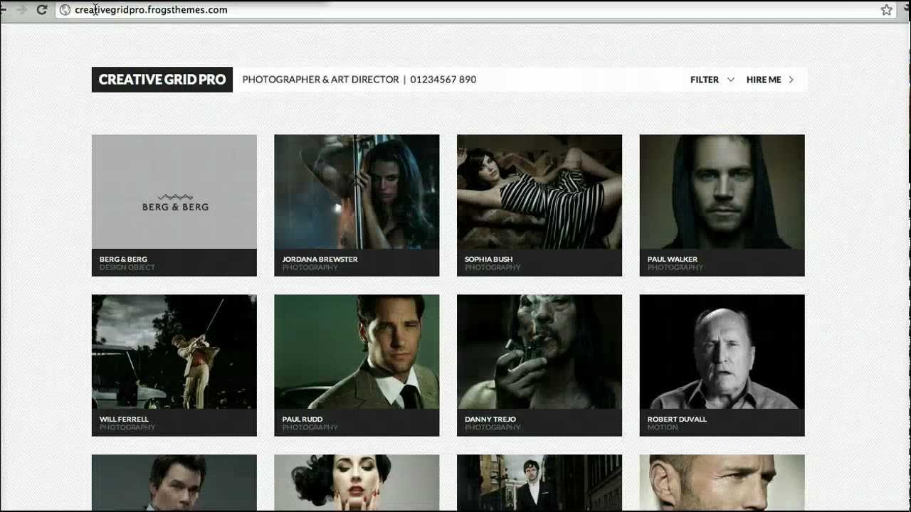 Creative Grid Pro Review: A Minimal WordPress Portfolio Theme