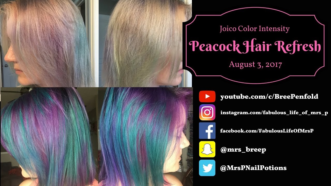 Hair Colour Tutorial | Peacock-Mermaid Hair | Joico Color Intensity | Fabulous Life of Mrs. P