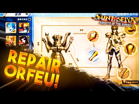 R.I.P. ARTEMIS E HASHUN! CLOTH REPAIR DO ORFEU NO SERVIDOR DE TESTES!!! - SAINT SEIYA AWAKENING