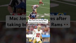 Download lagu Mac Jones almost threw up on the field & barely made it to the finish line 👀 #macjones #49ers #rams mp3