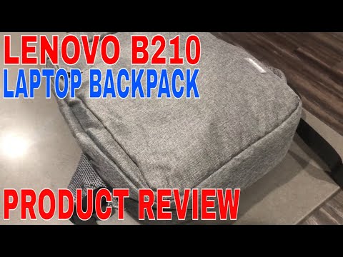 Lenovo Laptop Backpack B210, 15.6-Inch Laptop/Tablet, Durable, Water-Repellent, Lightweight, Clean Design, Sleek for Travel, Business Casual or College, GX40Q17225, Black video review thumbnail