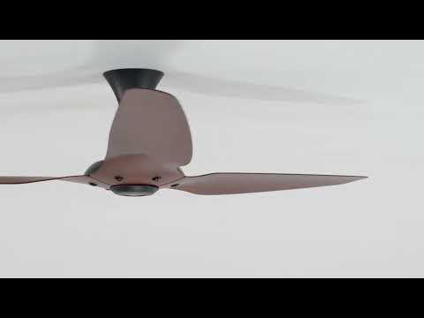 Big Ass Fans Haiku Ceiling Fan Low Profile Mount in Black/Cocoa Video