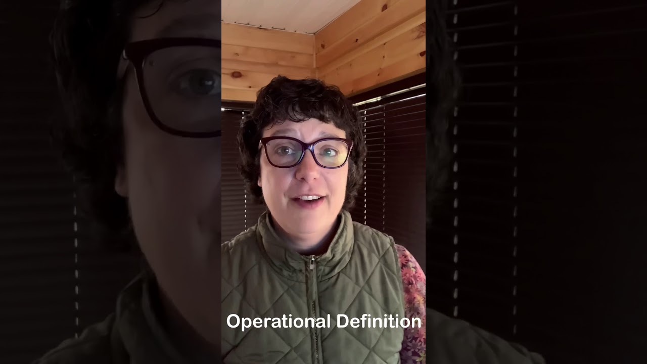 What is an operational definition?