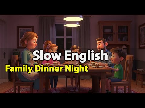 Family Dinner Night | English Story 🍽️💬