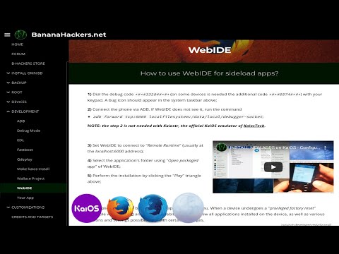 KaiOS: how to install third party apps [KaiosRT emulator vs Pale Moon / Firefox WebIDE]