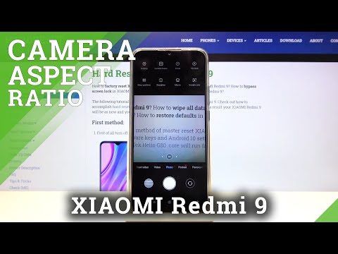 XIAOMI Redmi 9 and Camera App – Manage Aspect Ratio in Camera Main Settings