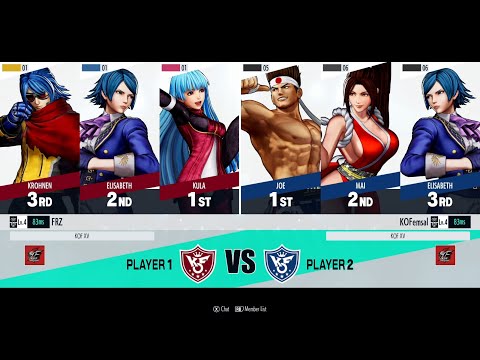 FReZZer (Kula/Elis/Kroh) vs. Emsal (Joe/K'/Mai) Grand Finals - KOFXV ICFC EU W7