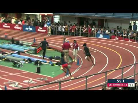Girls 4x200m Relay EE Section 7 - New Balance Nationals Indoor 2014