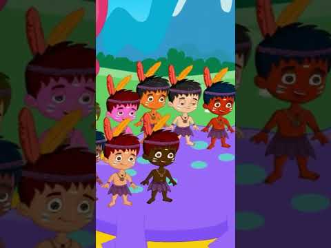 🏹 Zece Indieni Mici 🎵 Cântec pentru Copii:  | Paradisul Vesel 🌟