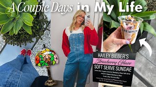 turning a bad mental health day around, trying hailey bieber's $15 ice cream & new glasses!