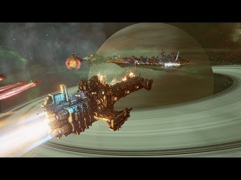 Space Marines (Dark Angels) vs Chaos! Rank 113 - Battlefleet Gothic Armada