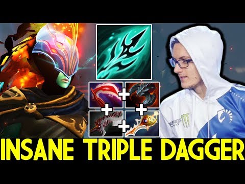 MIRACLE [Phantom Assassin] Insane Triple Dagger Damage Rapier Build 7.25 Dota 2