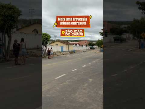 As primeiras ruas de São João do Cariri já estão pavimentadas, trazendo cara nova para o município!