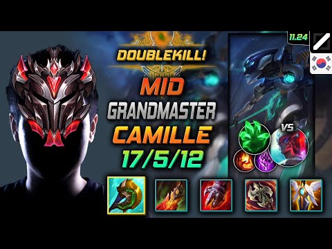 GrandMaster Camille Mid vs Yone - 천상계 미드 카밀 신파자 착취 - LOL KR 11.24