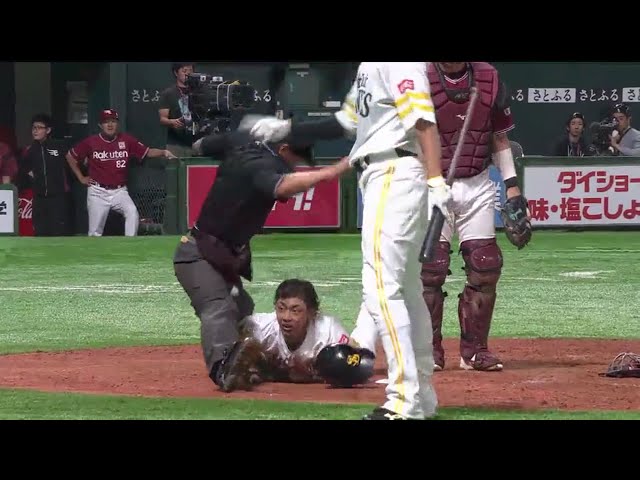 【5回裏】積極果敢に攻めた結果が得点を生む!! ホークス・今宮 好走塁で勝ち越し!! 2018/5/26 H-E