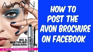 How to Post the Avon Brochure on Facebook