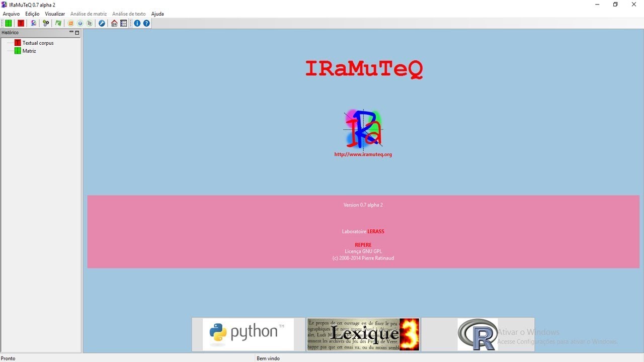 1. Iramuteq - Instalação