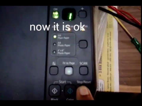 How to solve Canon mp printer E16 error