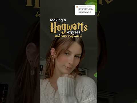 Harry Potter Hogwarts Express book nook ⚡️ #harrypotter #booknook #diy