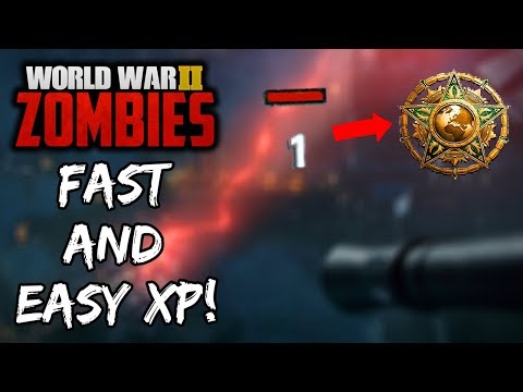 THE BEST WAYS TO LEVEL UP IN "WORLD WAR 2 ZOMBIES"! Call Of Duty World War 2 Zombies Easy & Fast XP