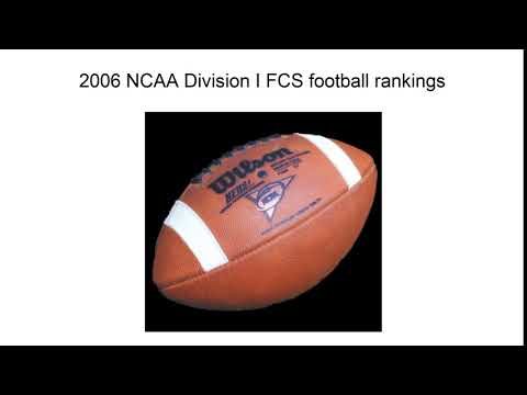 2006 Ncaa Division I Fcs Football Rankings
