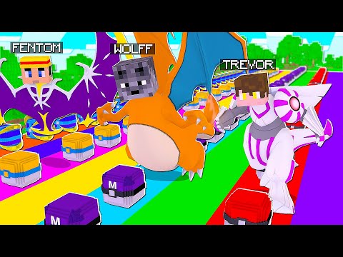 NEW RACE OF THE NEW LUCKY PIXELMON BUT WE TURNED INTO POKEMON WITH POWERS - MINECRAFT PIXELMON MOD