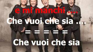 Pooh - Che vuoi che sia (cori) KARAOKE