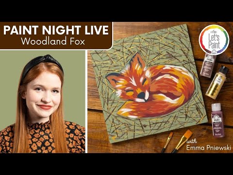 Learn to Paint a Woodland Fox!