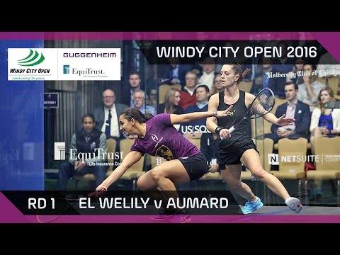Squash: El Welily v Aumard - Windy City Open 2016 - Women's Rd 1 Highlights