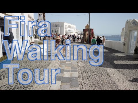 Passeio a pé por Fira, Grécia - SantoriniDave.com