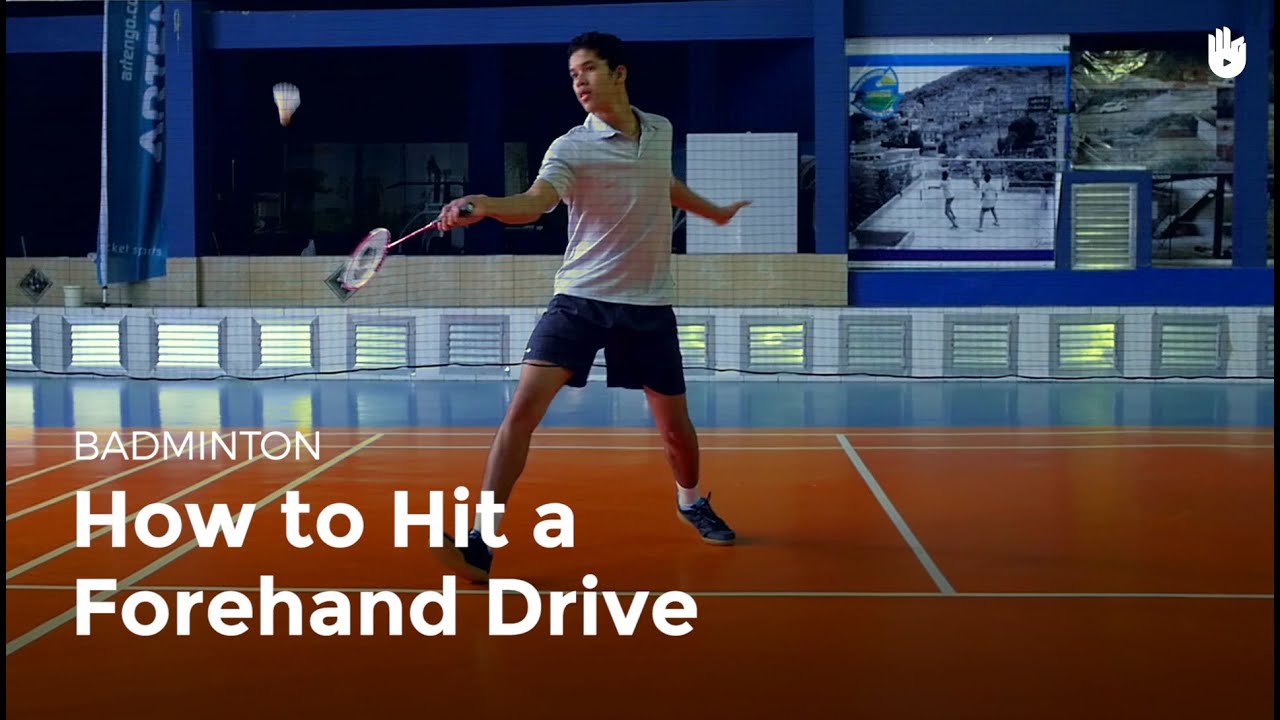 How to Hit a Forehand Drive How to Play Badminton Sikana